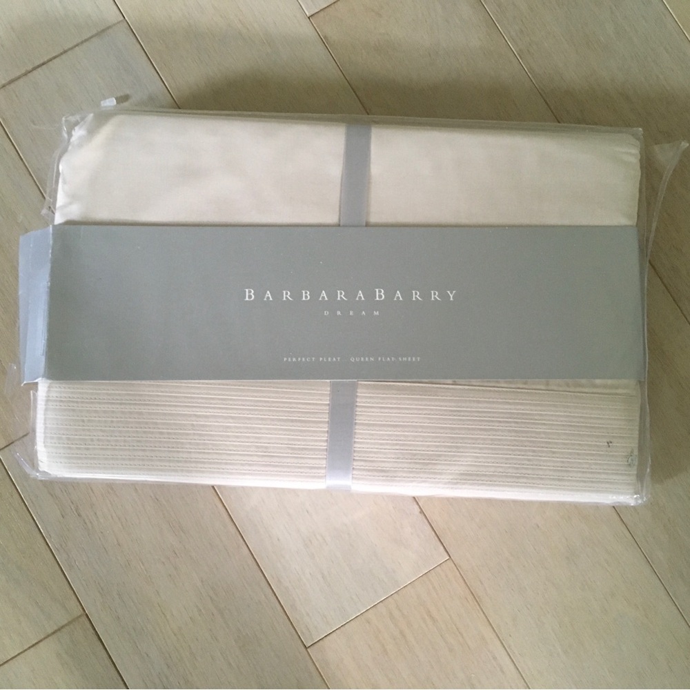 Barbara Barry Cream Queen Flat Sheet